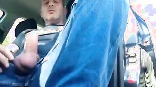 Smoking Jerk-Off Session in My Car