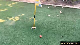Golf Date Turns into Sneaky Public Fuck