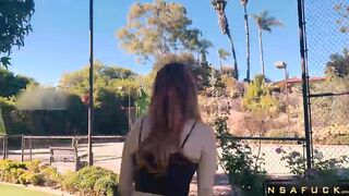 Golf Date Turns into Sneaky Public Fuck