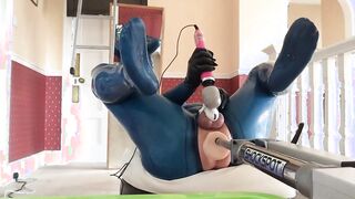 Chastity Anal Fucking Machine for PVC Sissy