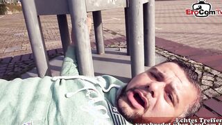 Outside boned with filthy big boobed mom