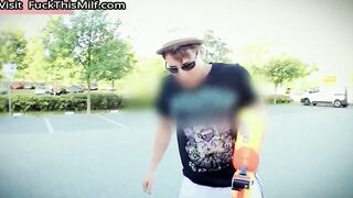 RIA PARADISE HUGE TITS GERMAN EBONY PAYED FOR HOT SEX IN THE CAR
