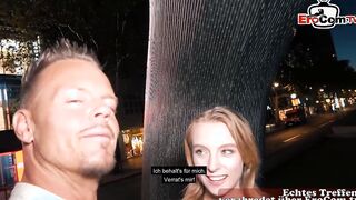 Sweet exchange college girl meets man to screwed