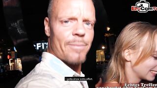 Sweet exchange college girl meets man to screwed