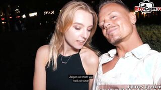 Sweet exchange college girl meets man to screwed