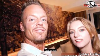 Sweet exchange college girl meets man to screwed