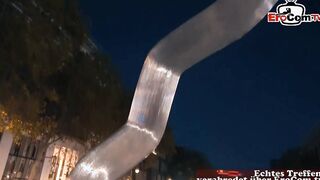 Sweet exchange college girl meets man to screwed