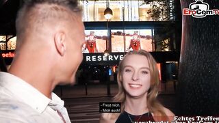 Sweet exchange college girl meets man to screwed