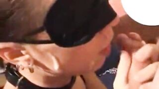 BDSM threesome with cum whore Meghan