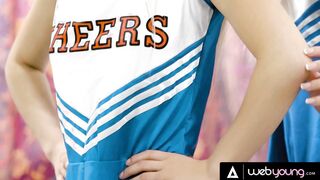 Skinny oriental Lulu Chu Fucks The Popular Cheerleading Captain To Finally Be Part Of The Team