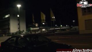 Street hooker picks up drivers for vehicle sex