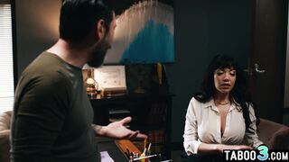 Naughty latina MILF seduces the director
