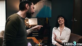 Naughty latina MILF seduces the director