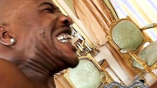 Sex in the mansion with a black guy with a big dick!