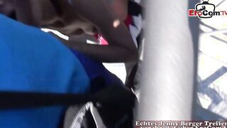 Stranger catches Hottie red haired and films her