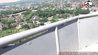 Stranger catches Hottie red haired and films her