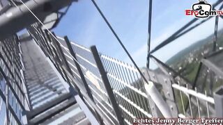 Stranger catches Hottie red haired and films her