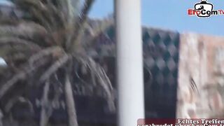 Outside lesbo games on vacation with blondes