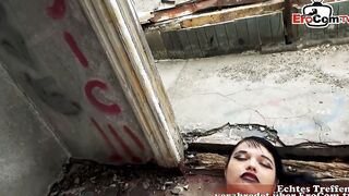 Goth bimbos Doreen Darlin goes on an outside fucked date