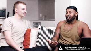 HETEROFLEXIBLE - Str8 Jock Braxton Cruz Questions Homosexual Ryan Jacobs For Study But Ends Up Fucking Him!