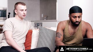 HETEROFLEXIBLE - Str8 Jock Braxton Cruz Questions Homosexual Ryan Jacobs For Study But Ends Up Fucking Him!