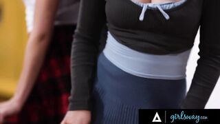 GIRLSWAY - Upset Professor Lauren Phillips Is Turned On By Students Leana Lovings & Her BFF's Behavior