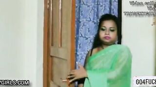 Fucking my wife and girlfriend With Husband Enjoy threesome Sex with Hindi audio