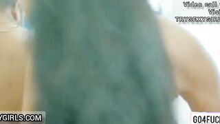 Fucking my wife and girlfriend With Husband Enjoy threesome Sex with Hindi audio