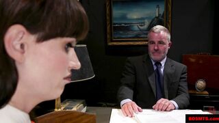 Schoolgirl snitch Natalie Mars OTK spanked!