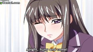 Sensual young beauty in tights gets hot cumshot