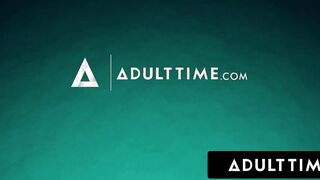 ADULT TIME - Nympho milf Lauren Phillips CAUGHT Turned On Perv Jerking Off To Her Masturbating Session!