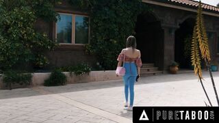 INNOCENT TABOO Filthy Lovers Asks New 18 Babysitter Coco Lovelock To Piss Her Leggings