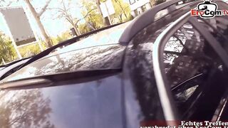 Sex inside a outdoor parking lot on a date with a teenie