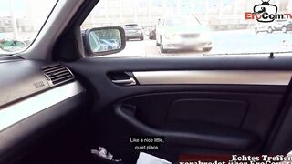 Sex inside a outdoor parking lot on a date with a teenie