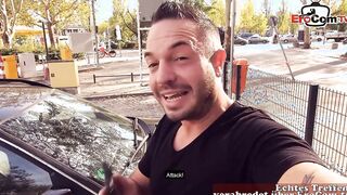 Sex inside a outdoor parking lot on a date with a teenie