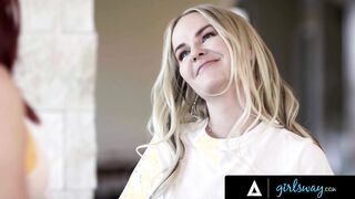 GIRLSWAY - Naturally Stacked House Cleaners Take A Break To Passionately Nailed Into Their Dream House