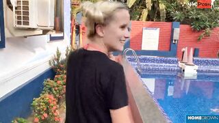 Blonde Lolipop Gets Soak - Lolipop & Mark Pirson two