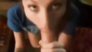 True porn video – Facial Amateur Tattooed Babe in POV Blowjob Video