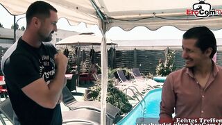German cougar blonde picks up young dude