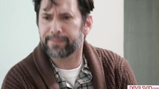 Getting porn video – Wife getting fucked by husband and inlaw