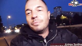 Outside sex seen with blonde glasses snake