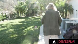 DEVILS SCENE - Adorable 19 Yo Penelope Woods Gets Assfucked By Mature Man Next Door