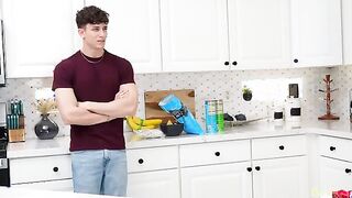 Kimmy Kimm is making food for her slumber party tonight when her stepbro Parker Ambrose tries to eat her food.