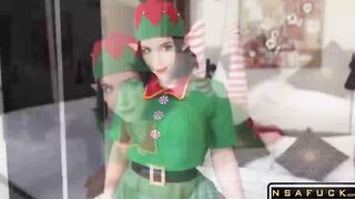 Gift from Christmas Elf Hot Blowjob and