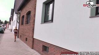 Woman invited to pounded at the German casting