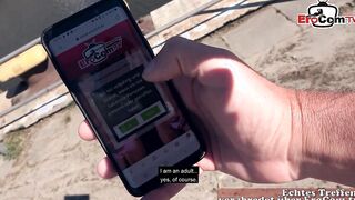 Outdoors EroCom Date with Dark Hair Mom pov