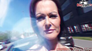 Outdoors EroCom Date with Dark Hair Mom pov