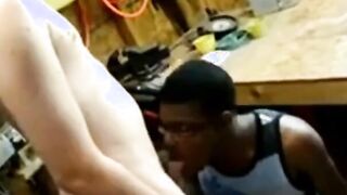 Black and White Amateur Twinks in Interracial Action