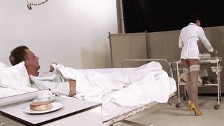 Hot doctor fucking her lucky patient