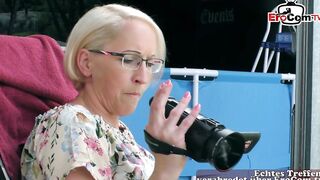 Natural lover makes sex video outdoors